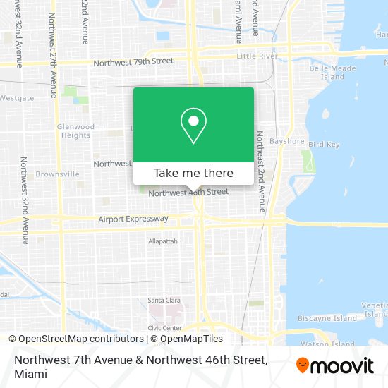 Northwest 7th Avenue & Northwest 46th Street map