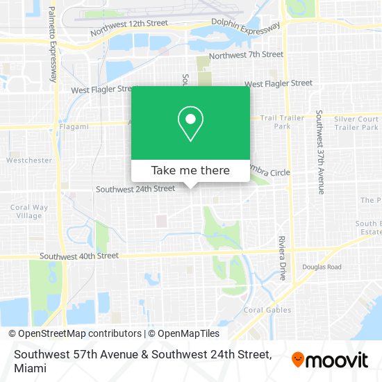 Southwest 57th Avenue & Southwest 24th Street map