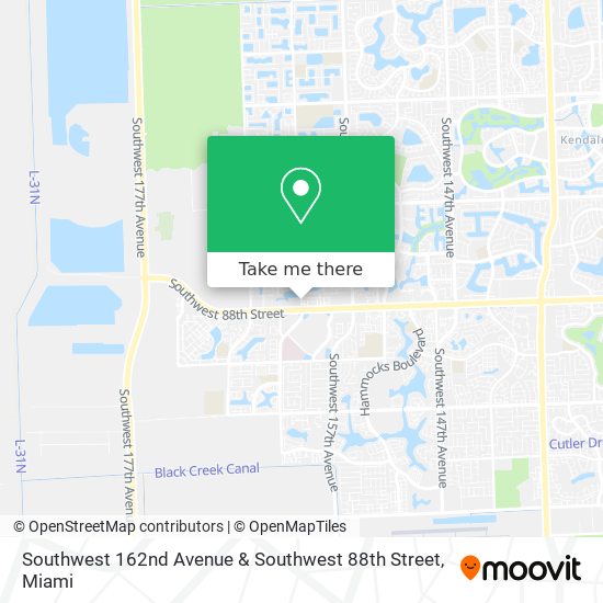 Southwest 162nd Avenue & Southwest 88th Street map