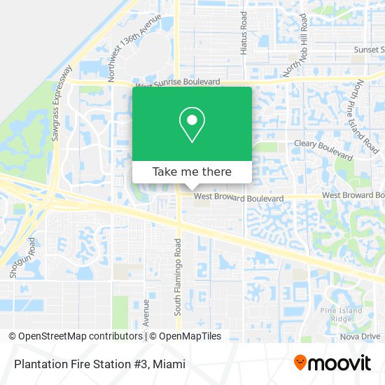 Plantation Fire Station #3 map