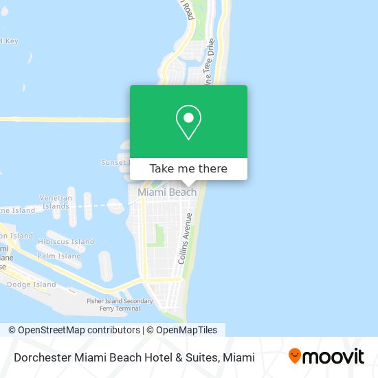 Dorchester Miami Beach Hotel & Suites map