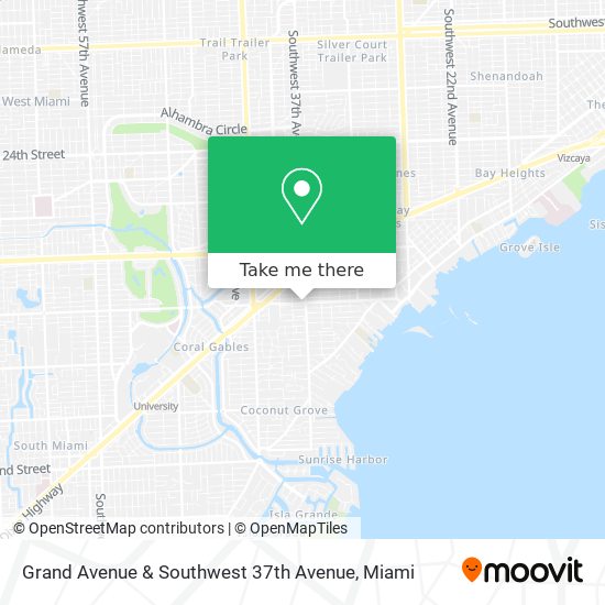 Mapa de Grand Avenue & Southwest 37th Avenue
