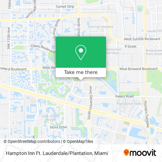 Hampton Inn Ft. Lauderdale / Plantation map