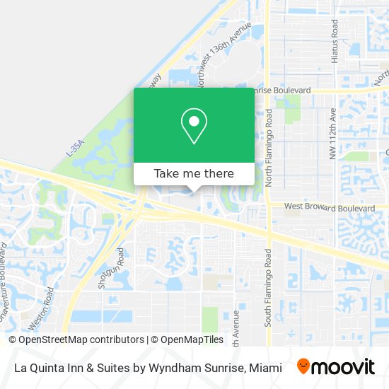 Mapa de La Quinta Inn & Suites by Wyndham Sunrise
