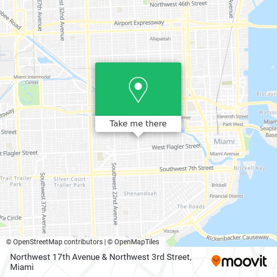 Northwest 17th Avenue & Northwest 3rd Street map
