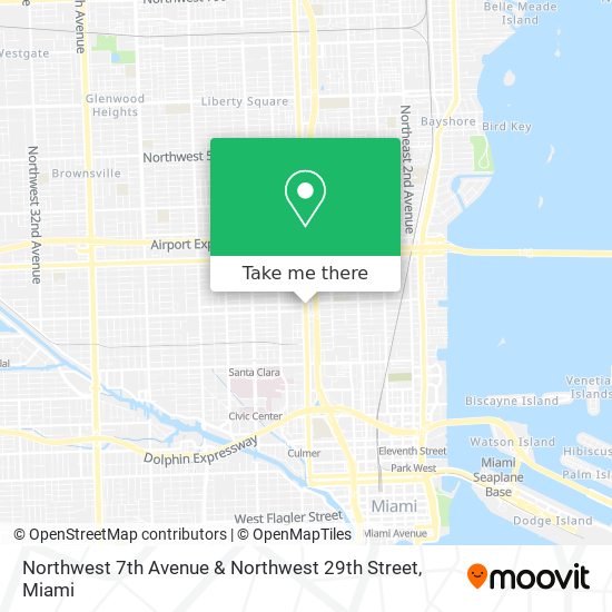 Northwest 7th Avenue & Northwest 29th Street map