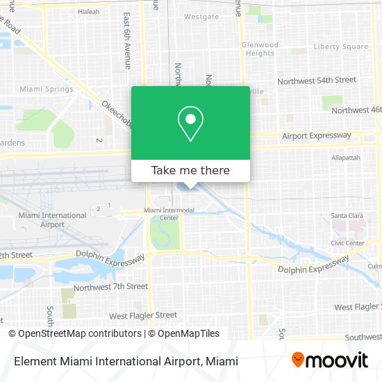 Element Miami International Airport map