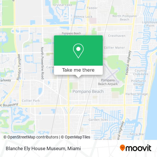 Blanche Ely House Museum map