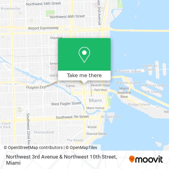 Mapa de Northwest 3rd Avenue & Northwest 10th Street