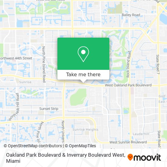 Mapa de Oakland Park Boulevard & Inverrary Boulevard West