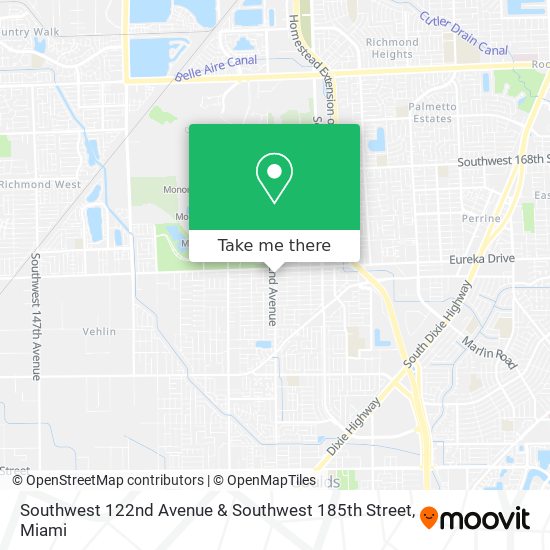 Southwest 122nd Avenue & Southwest 185th Street map