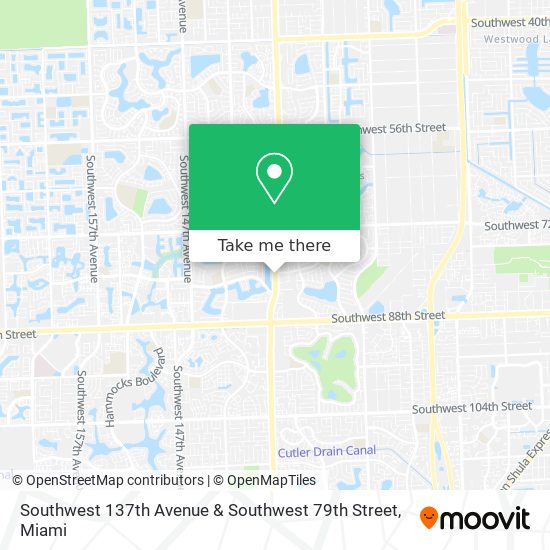 Southwest 137th Avenue & Southwest 79th Street map