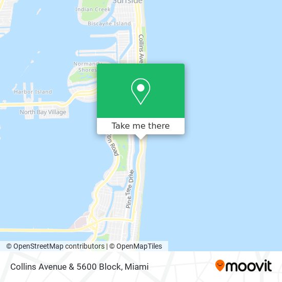 Mapa de Collins Avenue & 5600 Block