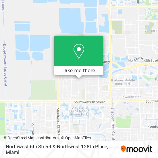 Northwest 6th Street & Northwest 128th Place map