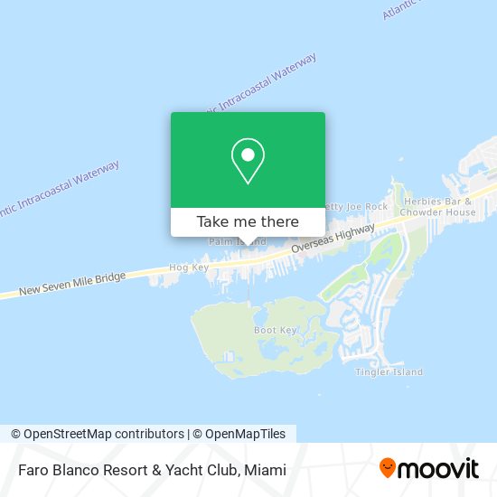 Mapa de Faro Blanco Resort & Yacht Club