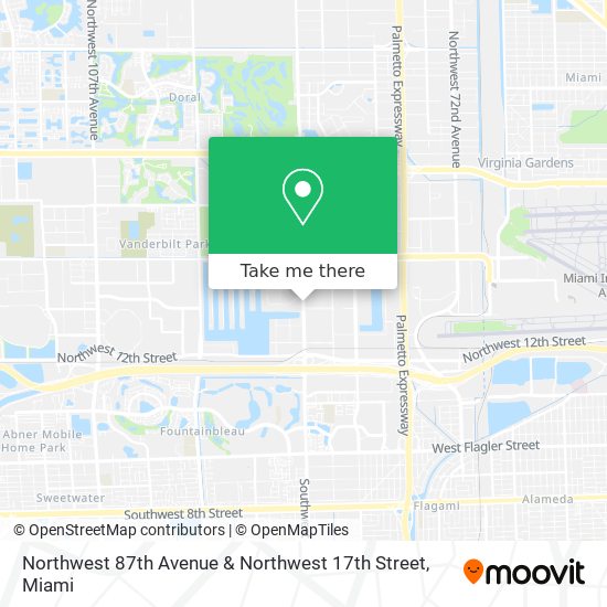 Mapa de Northwest 87th Avenue & Northwest 17th Street