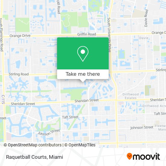 Raquetball Courts map