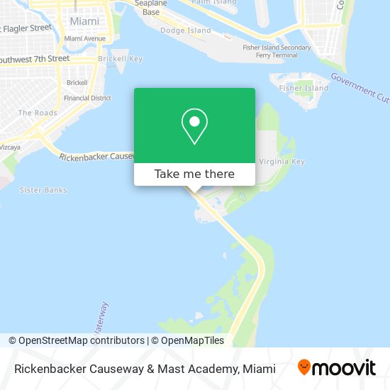 Mapa de Rickenbacker Causeway & Mast Academy