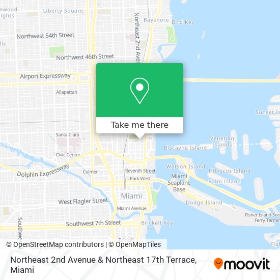 Mapa de Northeast 2nd Avenue & Northeast 17th Terrace