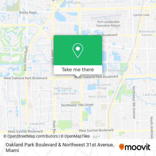 Mapa de Oakland Park Boulevard & Northwest 31st Avenue