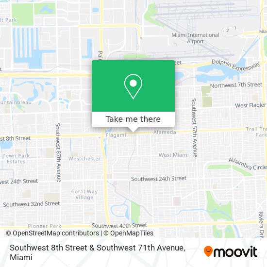 Mapa de Southwest 8th Street & Southwest 71th Avenue