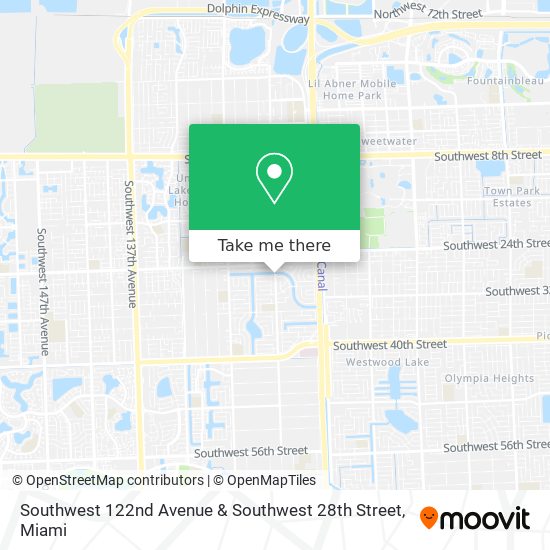 Southwest 122nd Avenue & Southwest 28th Street map