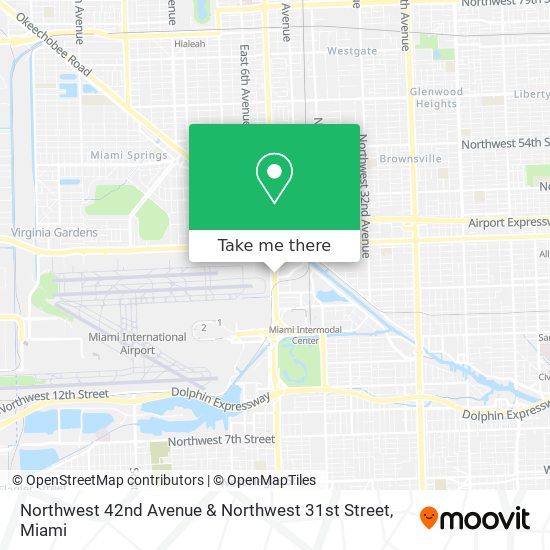 Mapa de Northwest 42nd Avenue & Northwest 31st Street