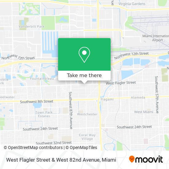 West Flagler Street & West 82nd Avenue map