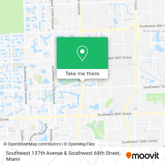 Southwest 137th Avenue & Southwest 68th Street map