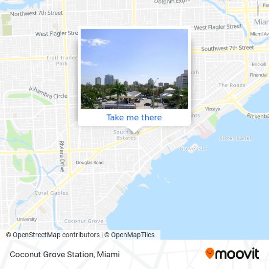 Coconut Grove Station map