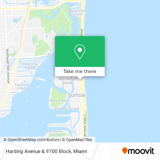 Harding Avenue & 9700 Block map