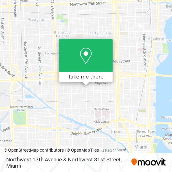 Northwest 17th Avenue & Northwest 31st Street map
