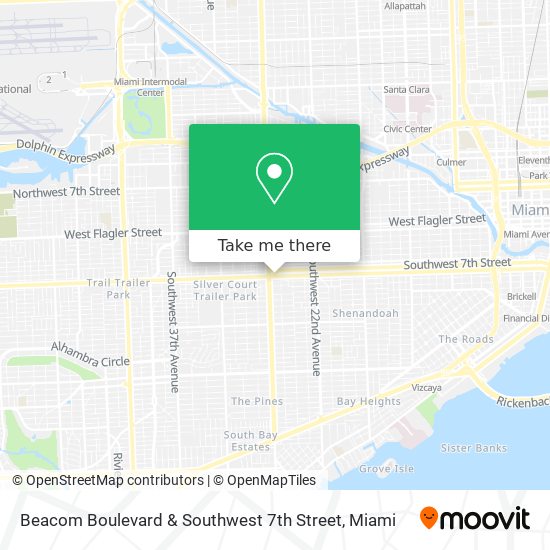 Beacom Boulevard & Southwest 7th Street map