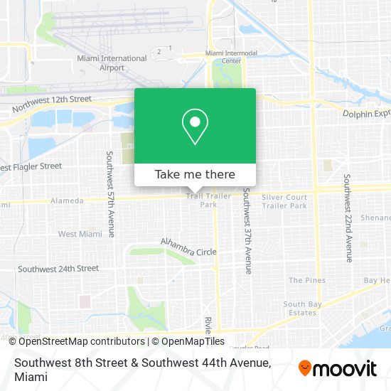 Southwest 8th Street & Southwest 44th Avenue map