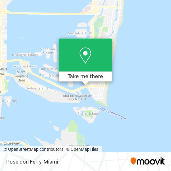 Poseidon Ferry map