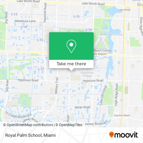 Royal Palm School map