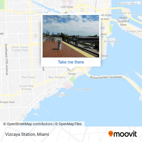 Vizcaya Station map