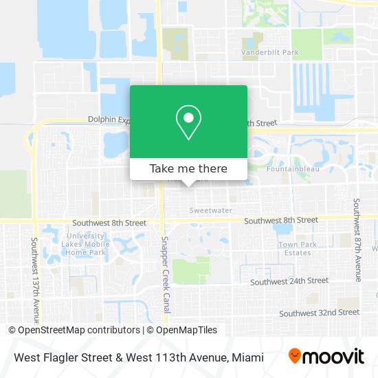 Mapa de West Flagler Street & West 113th Avenue