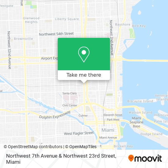 Northwest 7th Avenue & Northwest 23rd Street map