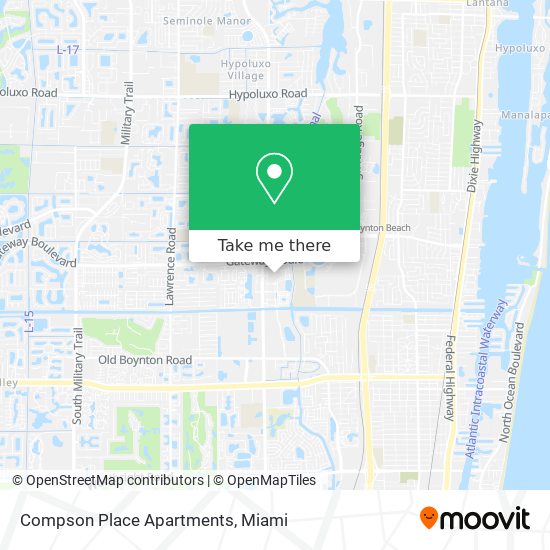 Mapa de Compson Place Apartments