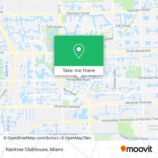 Raintree Clubhouse map