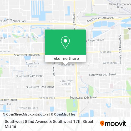 Southwest 82nd Avenue & Southwest 17th Street map