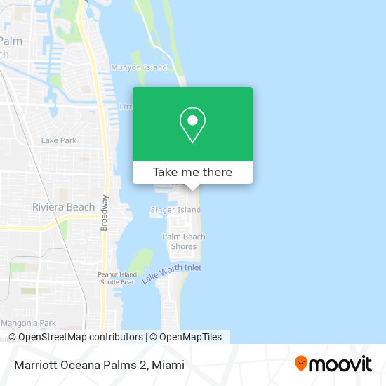 Mapa de Marriott Oceana Palms 2
