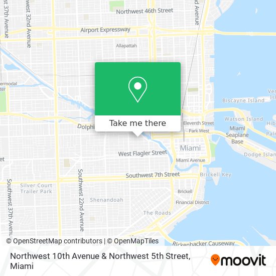 Mapa de Northwest 10th Avenue & Northwest 5th Street
