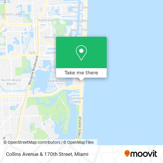 Collins Avenue & 170th Street map