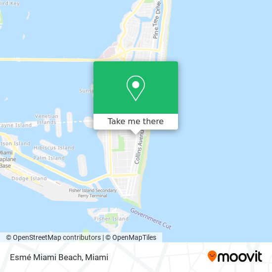 Esmé Miami Beach map