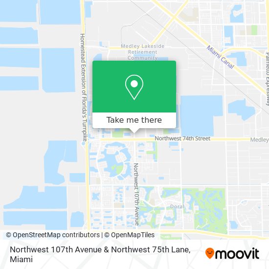 Northwest 107th Avenue & Northwest 75th Lane map