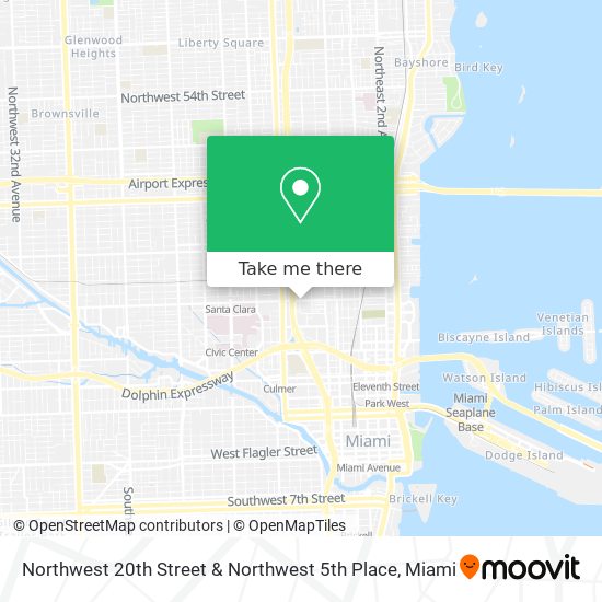 Northwest 20th Street & Northwest 5th Place map
