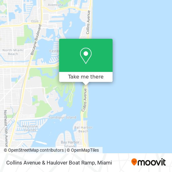 Mapa de Collins Avenue & Haulover Boat Ramp