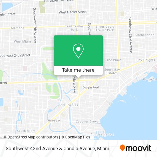 Southwest 42nd Avenue & Candia Avenue map